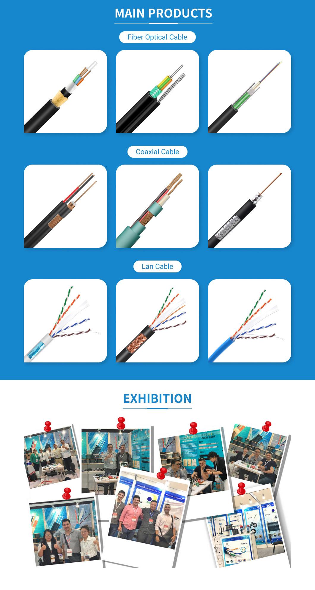 Double PE Sheath ADSS Self Support FRP Fiber Optic Cable with RoHS