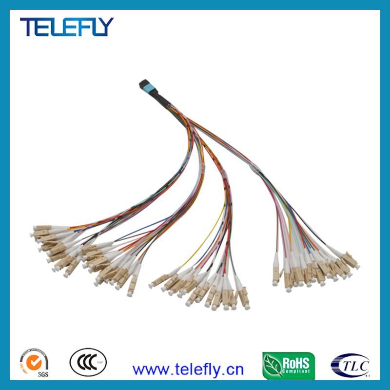 Elite 8/12/24cores MPO MTP Male-LC/Sc/FC/St Fan-out 0.9mm Patch Cable for Lgx Cassette Module