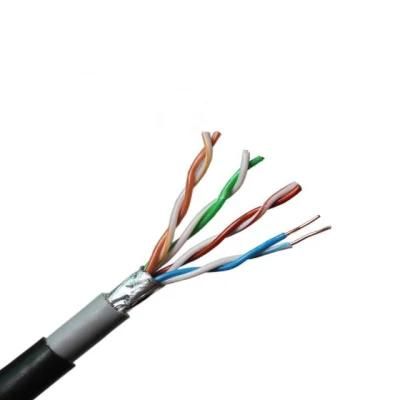 High Quality UTP FTP 4 Pairs Bare Copper CCA Conductor Cat 5e Network Cable