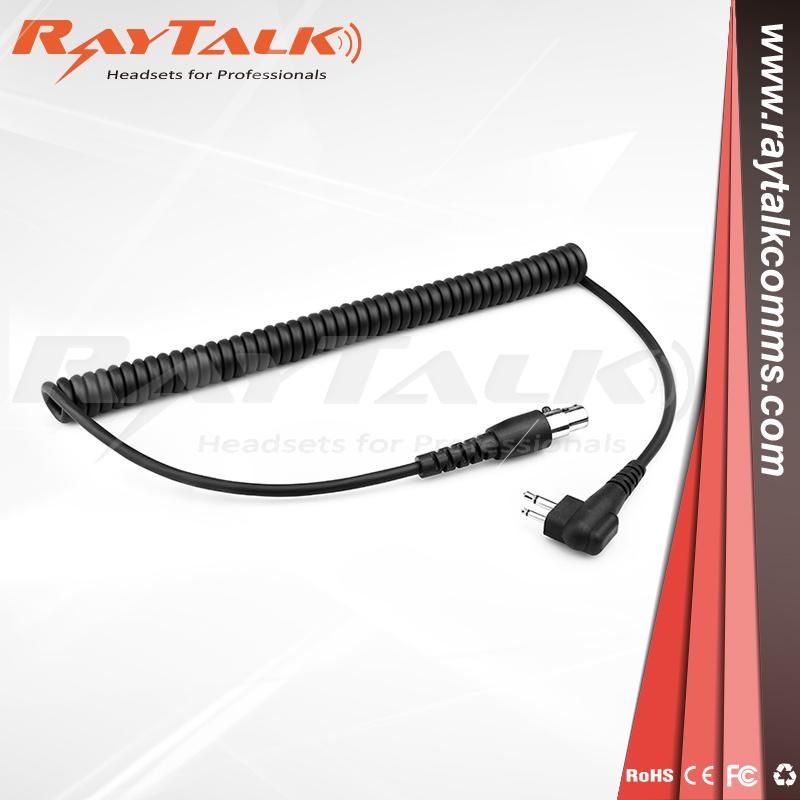 Quick Disconnect Mini XLR Cable for Noise Cancelling Headset with Big Round Ptt Qdc Cable