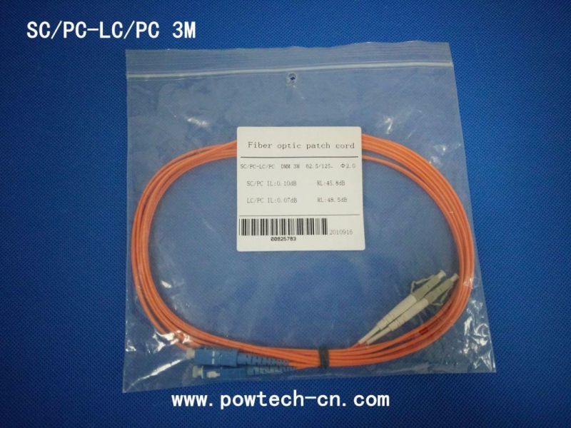 SC/PC-LC/PC 3m Fiber Optical Patch Cord