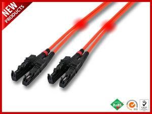 LC Fiber Optical Duplex Jumper Non Crushable Cable