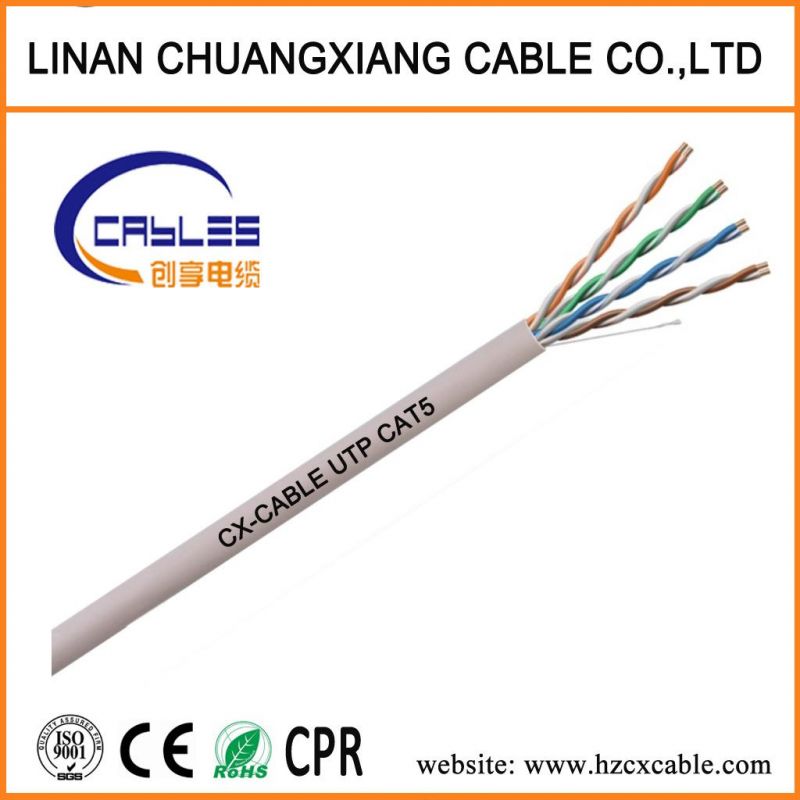Network Cable 24AWG UTP Cat5e Cable UTP CAT6 LAN Cable, HDMI Cable, Communication Cable, Copper Wire Network Products Fluke Test Pass with CE/ETL/RoHS/CPR Test