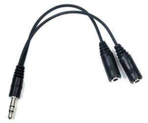 Speaker &amp; Headphone Splitter Cable for iPhone MP 3/4, Cellphone