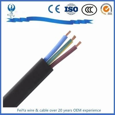 2 Core 3 Core Parallel Flat Line PVC Insulated BVVB 99.99% Copper Electric Wires and Cable