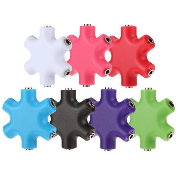 3.5 mm Audio Splitter 3.5 mm 5-Way Multi Headphone Splitter