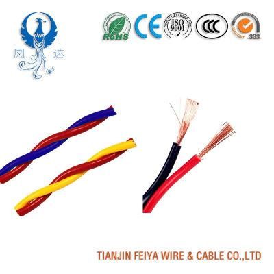 Factory 2 Core Rvs Flexible Electric Cable PVC Twisted Electric Wire