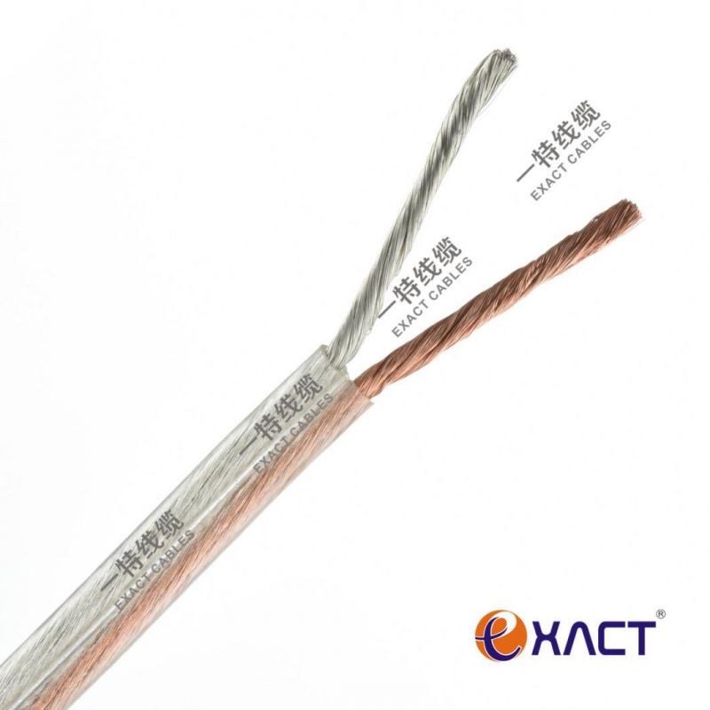 Clear Transparent Red/Black BC, TC, CCA, TCCA Golden and Silver Communication PVC Loud Speaker Cable