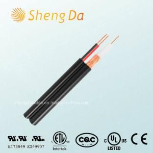 Digital 75 Ohm Coaxial Drop Cable with Power Wires for CCTV and CATV