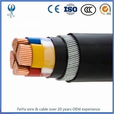 Factory Supplier 0.6/1kv Low Voltage Copper Conductor XLPE Insulated Underground Armored Electrical Power Cable