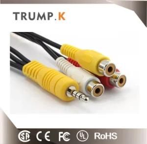 Colorful 3 In1 AV Cable for Computer TV VCD