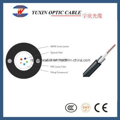 Single Jacket Loose Tube Steel-Wire Strength Member Outdoor Cable (GYXTY)