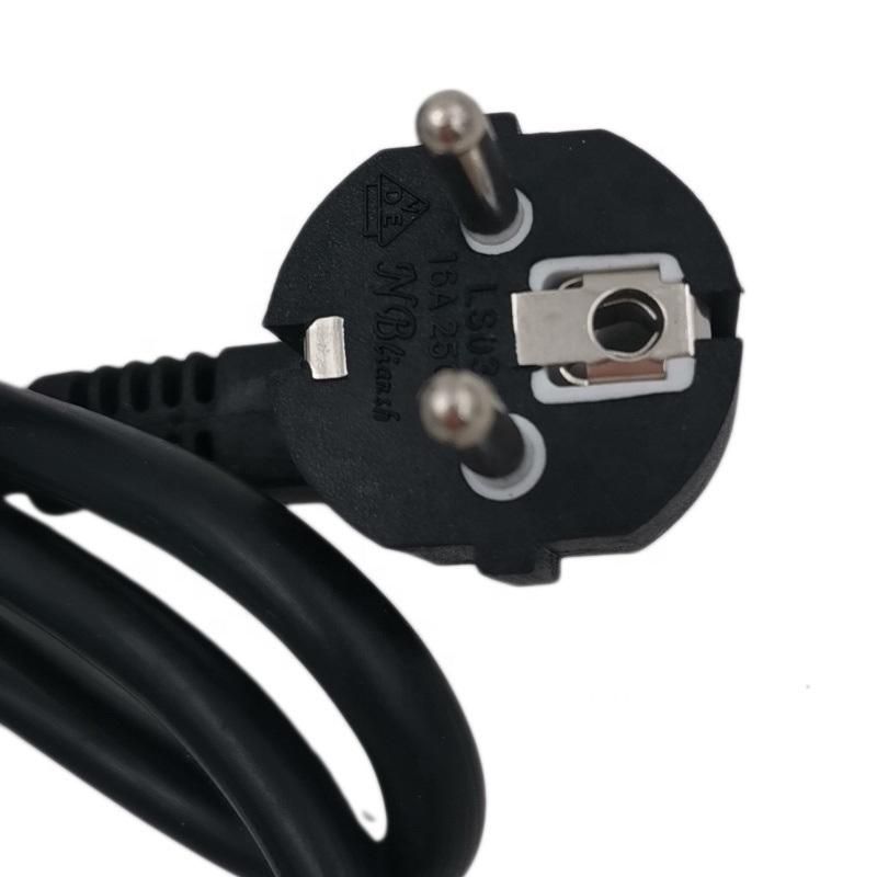 Europe Standard Power Cable High Quality Power Cables EU Plug 3 Pin to IEC C19 AC Power Cord