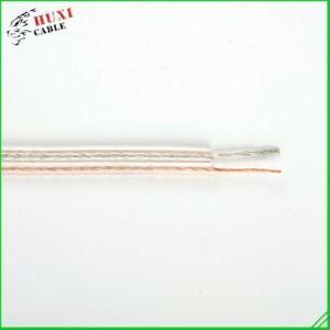 Flexible Transparent, Two Cores Flat Black and Reed Speaker Wire