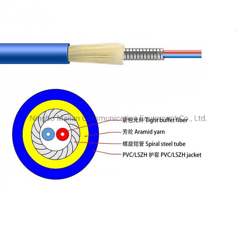 Gjsfjv Outdoor Branch Fiber Optical Cable Armored Optical Cable mm Om3 Om4 10g Optical Cable