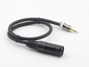XLR 3 Pin Male to 3.5mm Male Port Stereo Audio Cable