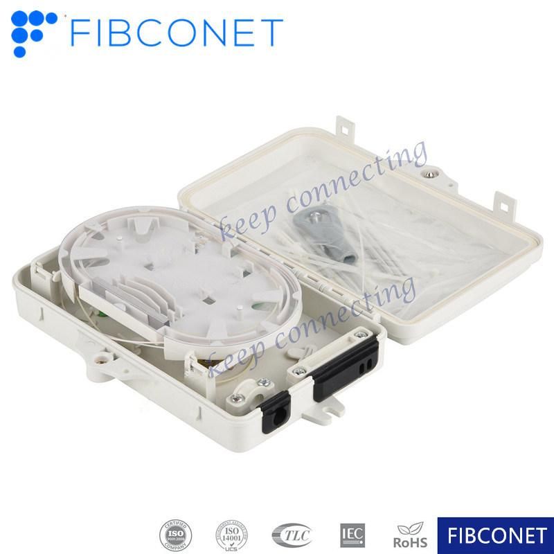 FTTH Fiber Optic Access Moulded IP65 1/4/8/16/24/48/96 Core Plastic Waterproof Terminal Distribution Wall Outlet Optical Termination Switch Junction Box