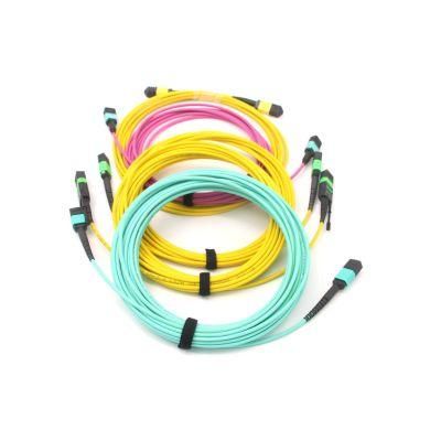 MPO (female) -MPO (female) Singlemode 12 Core Mini Round Yellow Cable