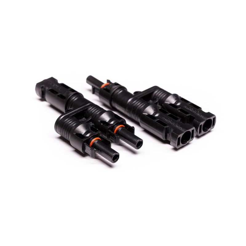 Solar Cable Splitter Coupler 2 in 1 Mc4 T-Branch Connectors