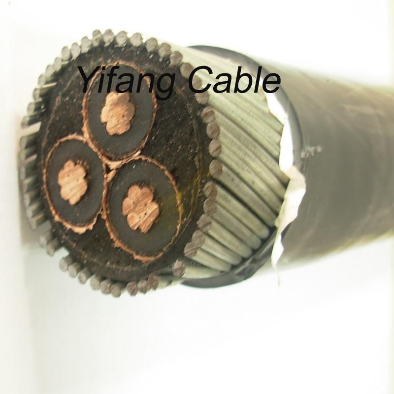 8.7/15kv Copper XLPE Swa Power Cable 3X185mm2