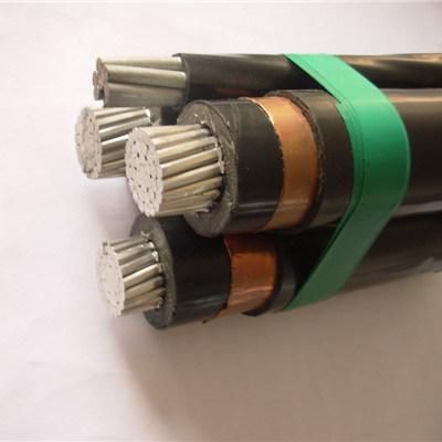 10kV Copper Wire Screen 3x185+50 SQMM XLPE Insulated AL Overhead ABC Cable