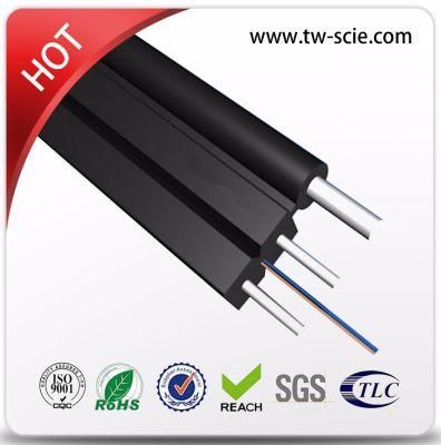 1/2 Core FTTH Cable LSZH Jacket Self-Supporting Outdoor Optic Fiber Cable