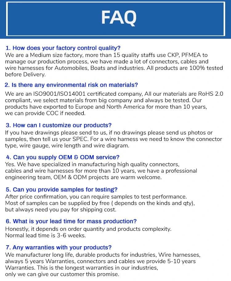 China Professional Manufacturer Wiring Harnesses and Cable Assemblies