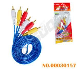 Suoer 1.8m AV Cable Male to Male 3RCA to 3RCA Connector AV Cable