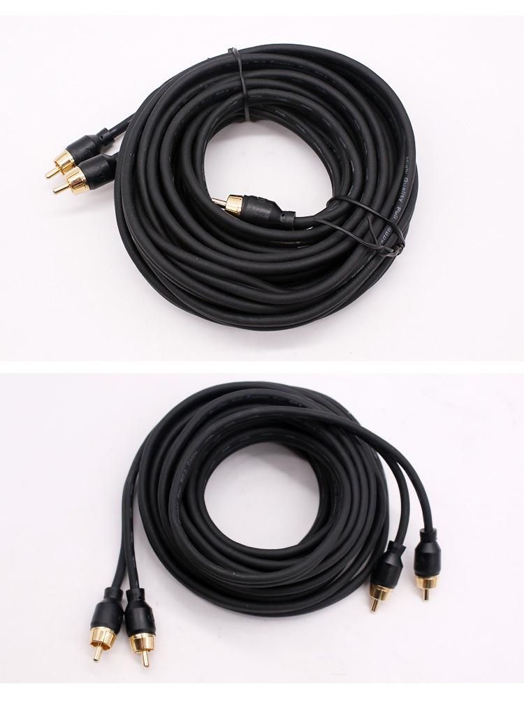 New Arrival 2 Channel RCA Audio Cable Home Audio Wire 5m 100% Copper Car Audio Cable