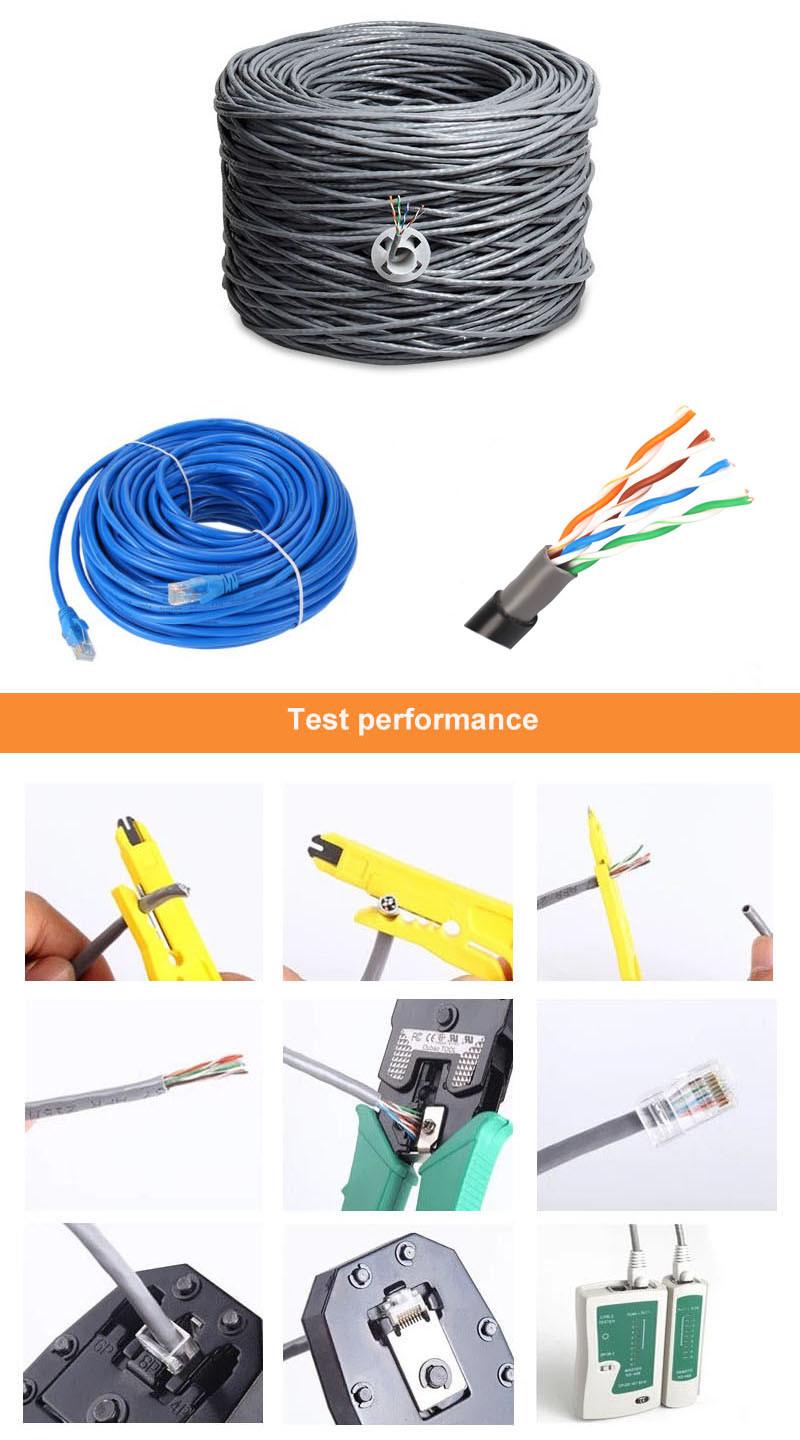 Network Cable/LAN Cable Outdoor UTP Cat5e Cable 24AWG, Copper Wire Data Cable Communication Cable Network Products PVC/LSZH