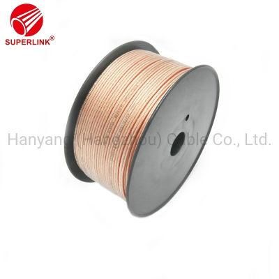 Oxygen-Free Copper Golden and Silver Speaker Cable Audio Cable 1.5mm2 Big Square
