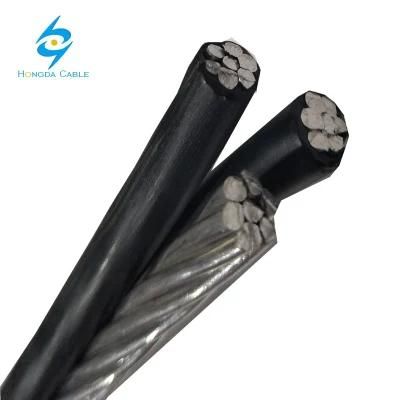 2*4AWG+4AWG Triplex Service Drop Cable Aluminum Conductor ABC Cable