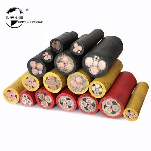 Copper Conductor Rubber Insulated Flexible Cable 2 Cores 3 Cores 4 Cores 1.5mm 2.5mm 4mm 6mm Rubber Sheathed Waterproof Cable