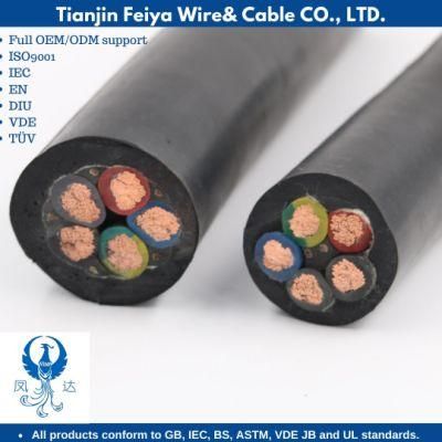 Type 241 H05rn-F H07rn-F Rubber Cable Copper Stranded Flexible Conductor Rubber Insulation H01n2-D Welding Cable Wire