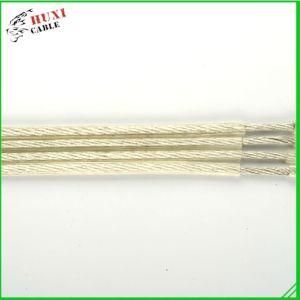 Flexible Transparent, Four Cores Flat Speaker Wire with Factory Price