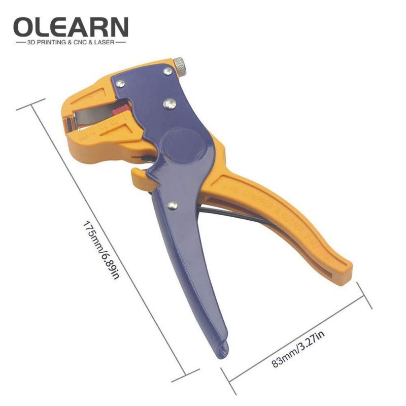 Olearn Automatic Wire Stripper and Cutter, Professional 2 in 1 Adjustable Automatic Cable Wire Stripper and Cutter&Eagle Nose Pliers