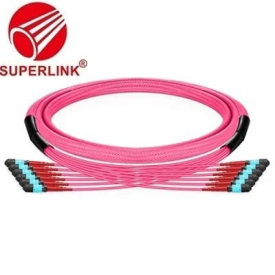 Fiber Optical Patch Cord Cable MTP Connector Om4 Multimode Jumper Wire