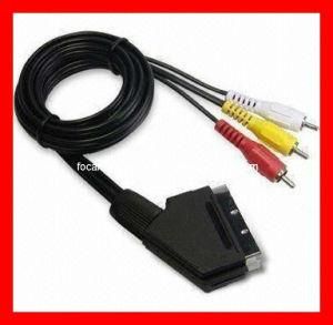 21 Pin Scart Cable to 3RCA Cable