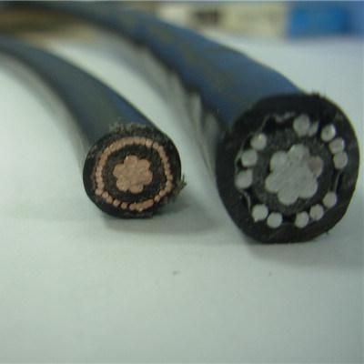 2X8 2X10 3X6 3X8 AWG XLPE Insulated Flat / Round Concentric Copper Cable