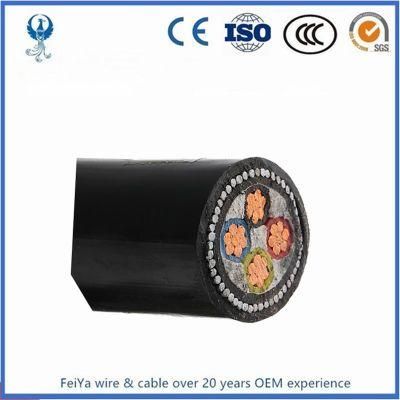 PVC XLPE Insulated 3X16mm2 Medium Voltage Low Voltage Copper Minning Power Cable for Sale