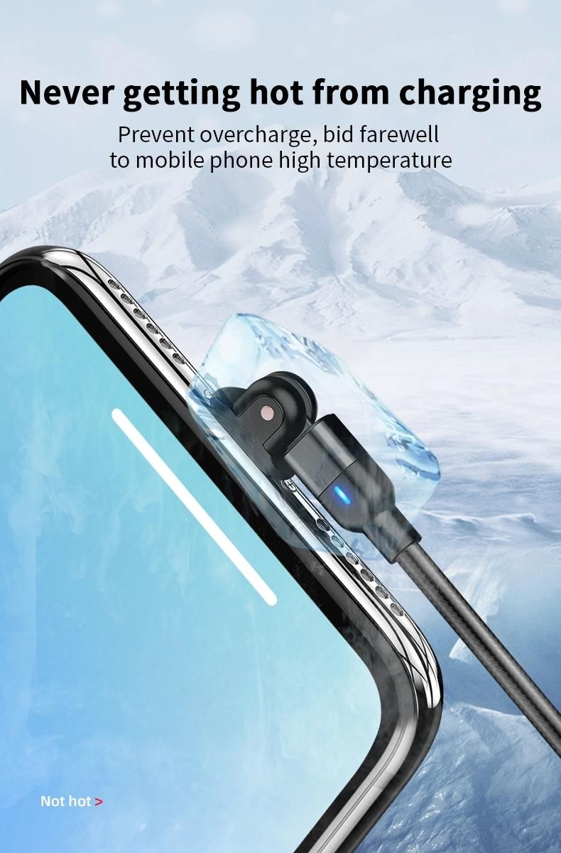 Portable 180 Degree Rotation L - Shape Straight 2 in 1 1m 2m V8 Plug USB Data Transfer Cable for Cellphone Accessoris