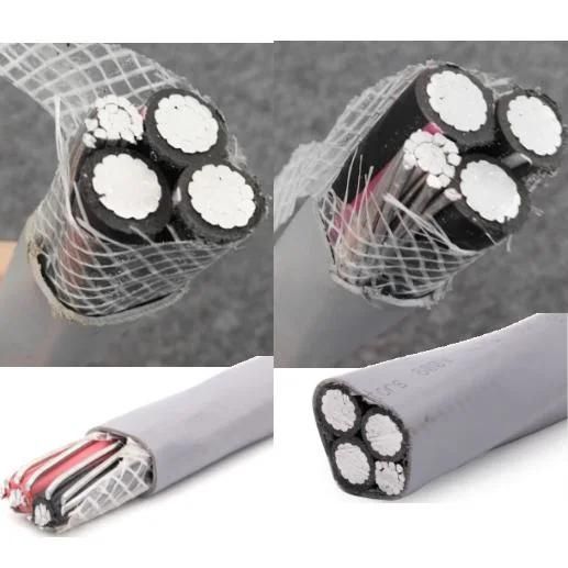 Service Entrance Cable Type Se Ser Seu UL854 Xhhw Insulation PVC Sheath 600V 4-4-4AWG