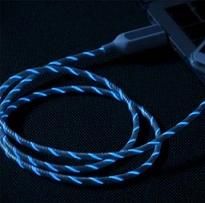 EL Visible Light Micro USB Flowing Round Cable Lr001