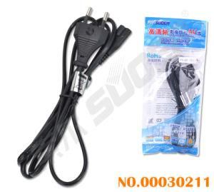 1.5m EU 2 Pin Plug Power Cord Cable AC Power Cable