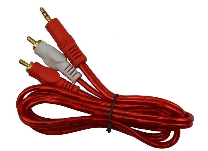 3.5mm, 3RCA Audio Video Transparent Cable