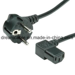 1.8m Black VDE EU Cee7 Plug Power Cord