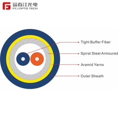 Indoor and Building Cabling Indoor Distribution Optical Fiber Multi Mode Indoor Coaxial Fiber Gjsfjv Cable