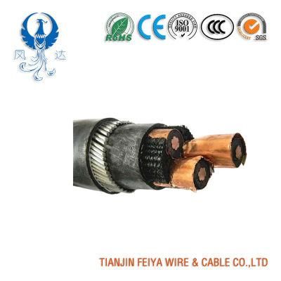 Australian Standard (MV) 3.8/6.6kv Cu Conductor XLPE/Epr Insulated Three Core Individual Screened /PVC/Swa/PVC/PE Sheathed Armoured Power Cables